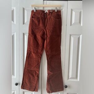 Women's Burnt Orange Corduroy Jeans